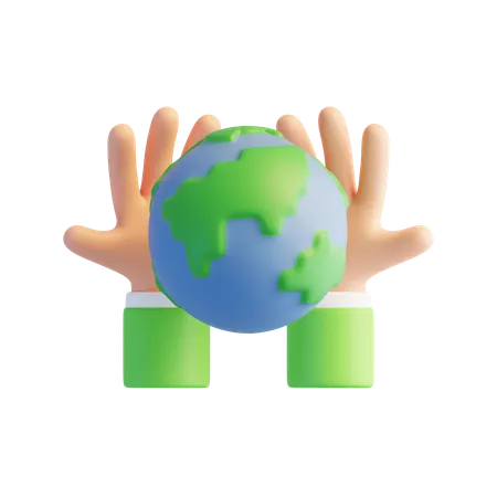 Save Earth  3D Icon