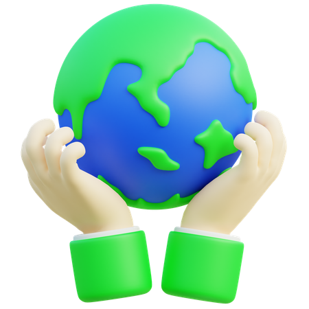 Save Earth  3D Icon