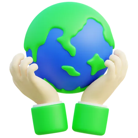 Save Earth  3D Icon