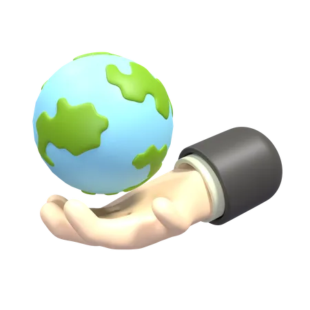 Save Earth  3D Icon