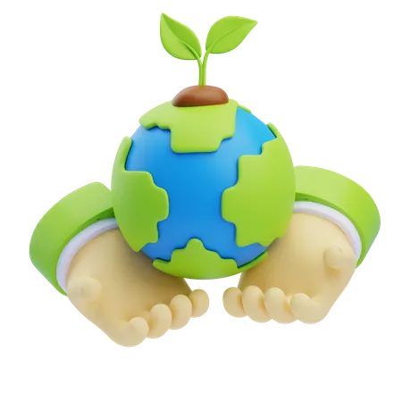 Save Earth  3D Icon