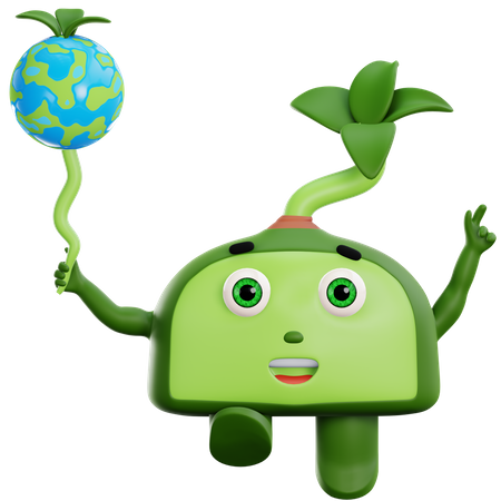 Save Earth  3D Icon