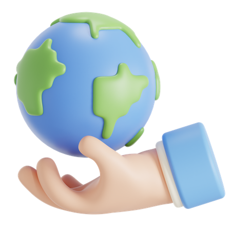 Save earth  3D Icon