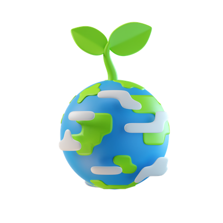 Save Earth  3D Illustration