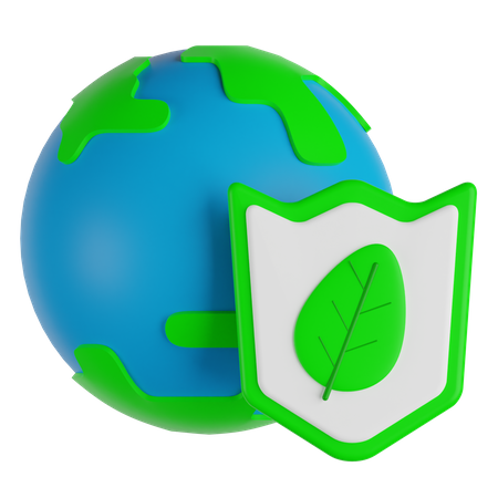 Save Earth  3D Illustration