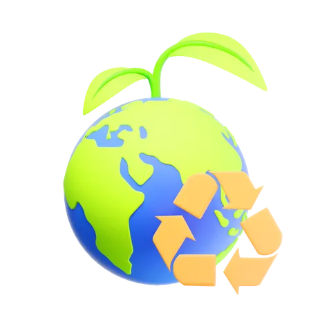 Save Earth 3D Icon
