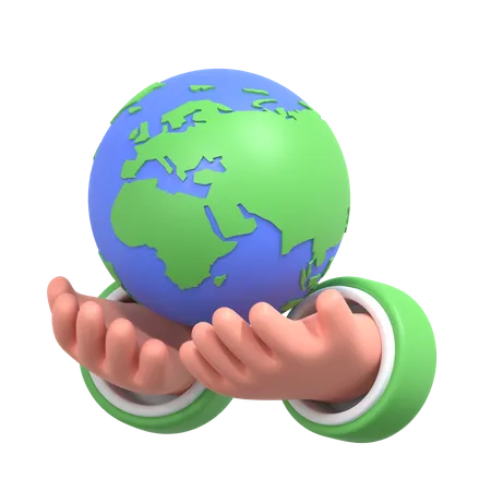 Save Earth 3 D Ecology Icon 3D Icon