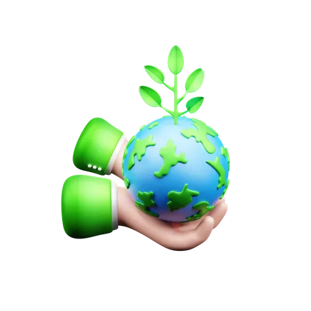 Save Ecology  3D Icon