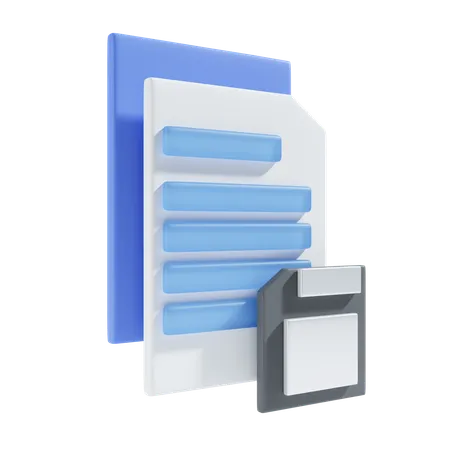 Save File Icon 3 D Illustration 3D Icon
