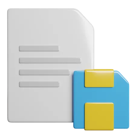 Save File  3D Icon