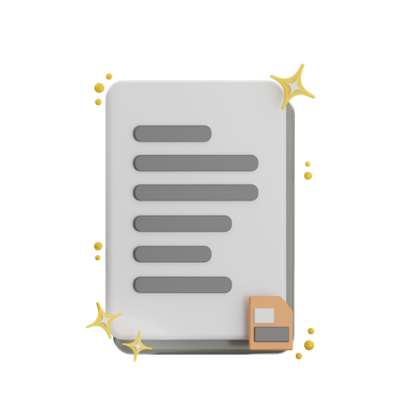 Save File  3D Icon