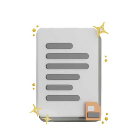 Save File  3D Icon