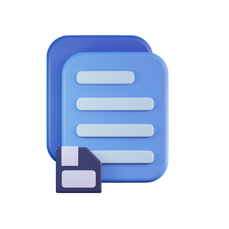 Save File  3D Icon