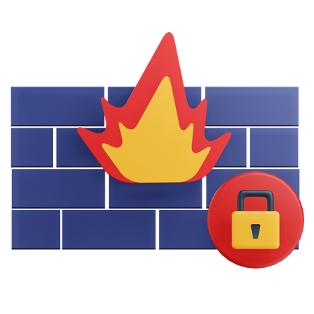 Save Firewall  3D Icon