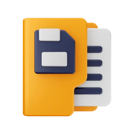 Save Folder  3D Icon