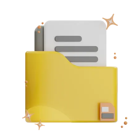 Save Folder  3D Icon