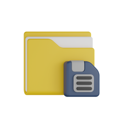 Save Folder  3D Icon