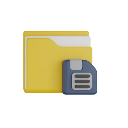 Save Folder Setting 3D Icon