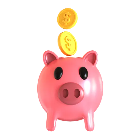 Piggy Bank 3 D Illustration 3D Icon