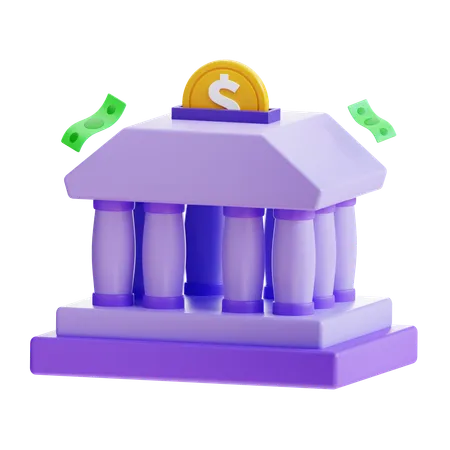 3 D Rendering Save Money In Bank Icon 3D Icon