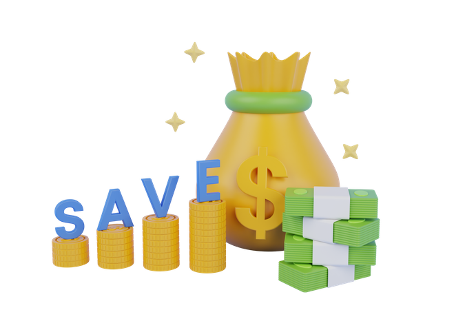 Save Money  3D Icon