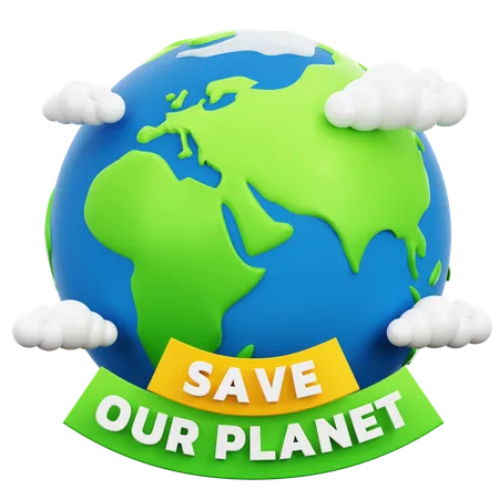 Save Our Planet  3D Icon