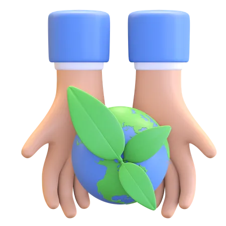 Save planet  3D Illustration