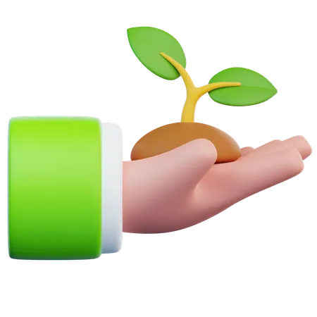 Save Plant  3D Icon