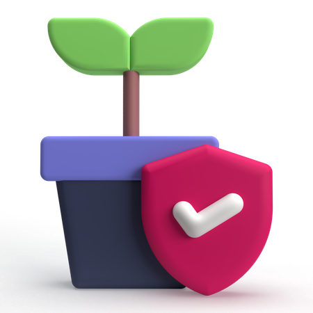 Save Plant  3D Icon