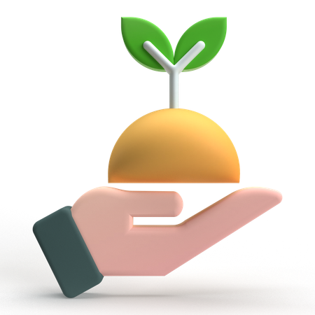 Save Plant  3D Icon