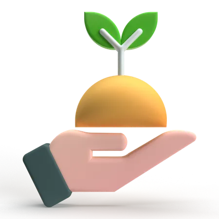 Save Plant  3D Icon