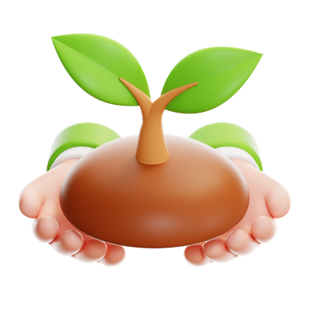 Save Plant  3D Icon