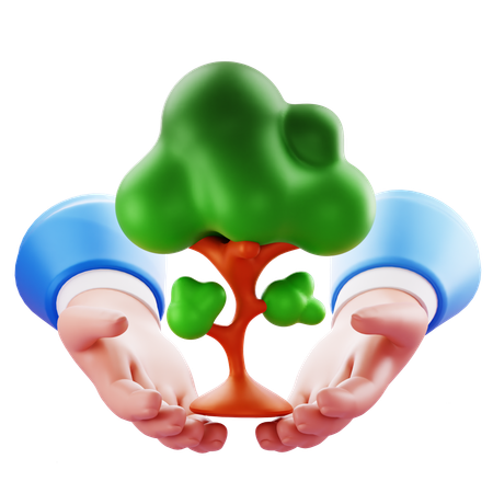 Save Plant  3D Icon