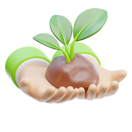 Save Plant  3D Icon