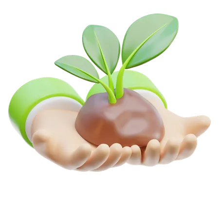 Save Plant  3D Icon