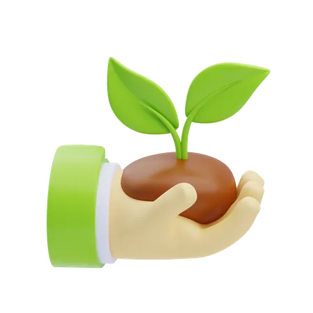Save Plant  3D Icon