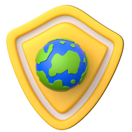 Save The Earth  3D Icon