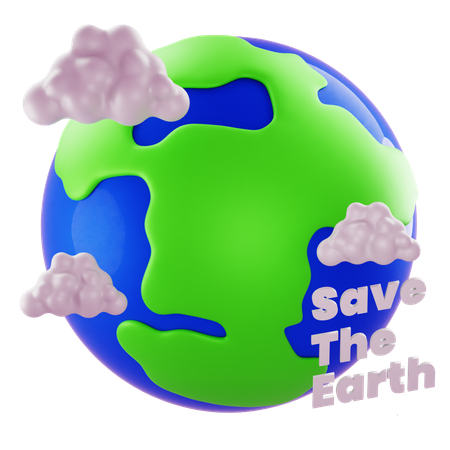 Save The Earth  3D Icon