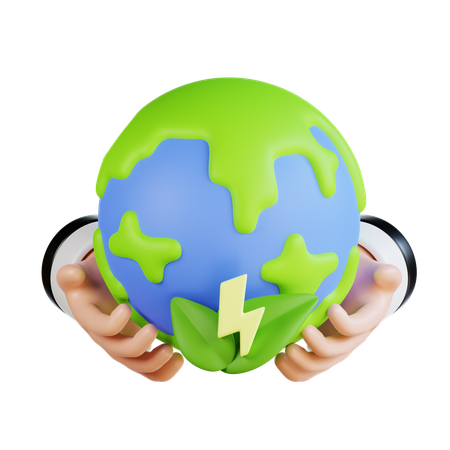 Save The Earth  3D Icon