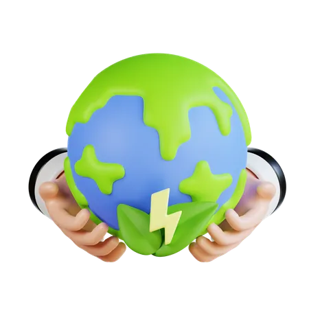 Save The Earth  3D Icon