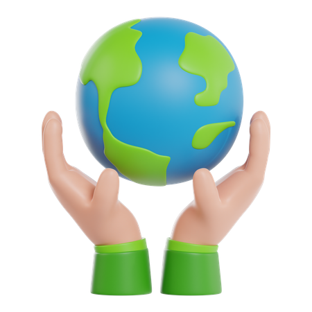 Save The Earth  3D Icon