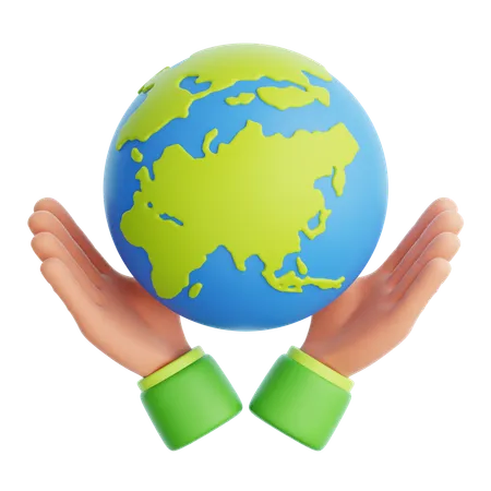 Save The Earth  3D Icon