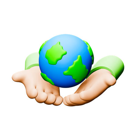 Save The Earth  3D Icon