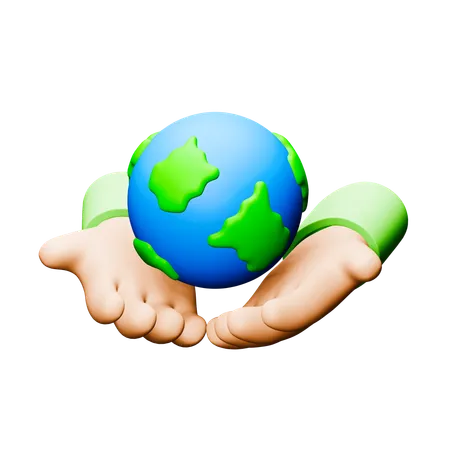 Save The Earth  3D Icon