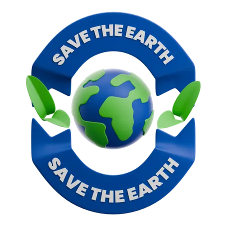 Save The Earth  3D Icon