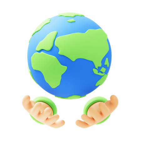 Save The Earth  3D Icon