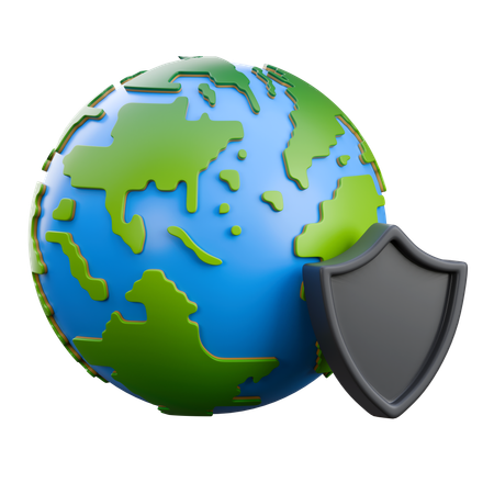 Save The Earth  3D Icon