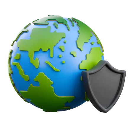 Save The Earth  3D Icon