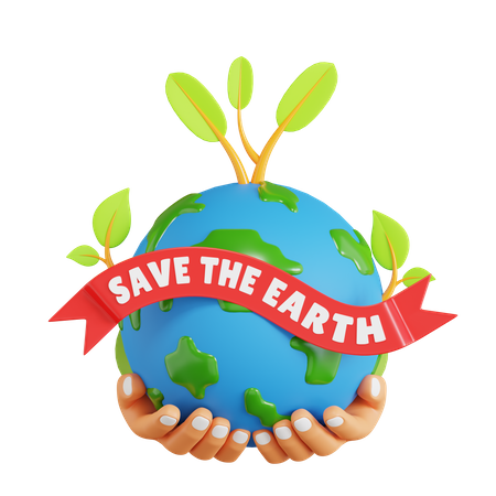 Save The Earth  3D Icon