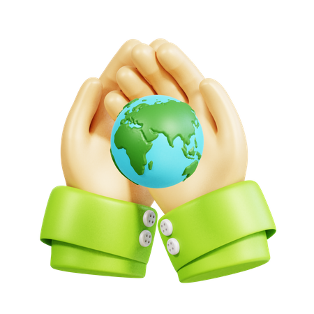 Save The Earth  3D Icon